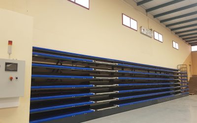 Grada telescópica motorizada marca Decan Sports Equipment en Lanzarote