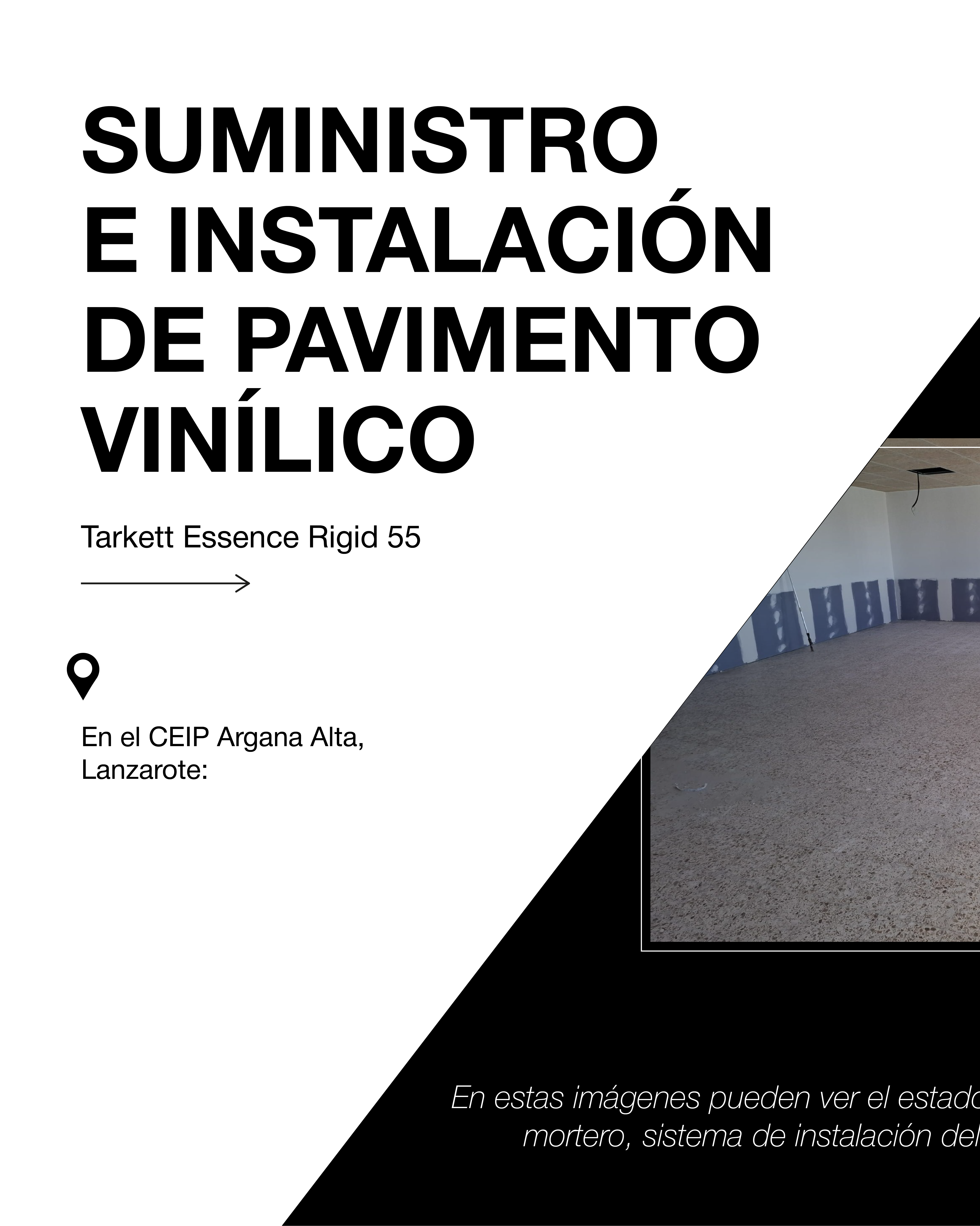 SUMINISTRO E INSTALACIÓN DE PAVIMENTO VINÍLICO Y CÉSPED ARTIFICIAL